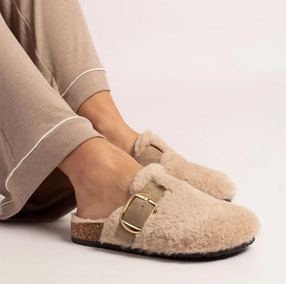 Lunar Ladies Slippers - Rhianna - Beige
