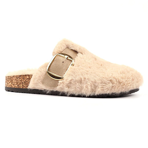 Lunar Ladies Slippers - Rhianna - Beige
