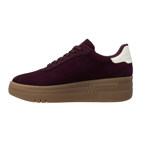 Rieker Ladies Platform Trainers - M7601 - Burgundy