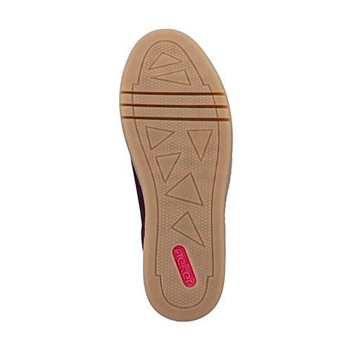 Rieker Ladies Platform Trainers - M7601 - Burgundy