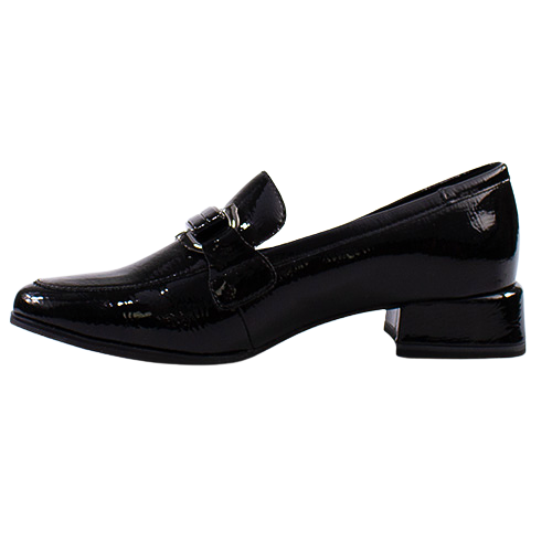 Marco Tozzi  Block Heeled Loafers - 24250-45 -Black