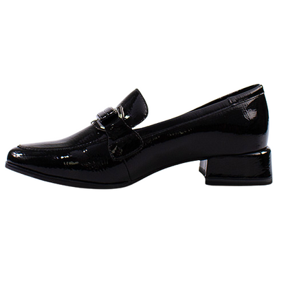 Marco Tozzi  Block Heeled Loafers - 24250-45 -Black