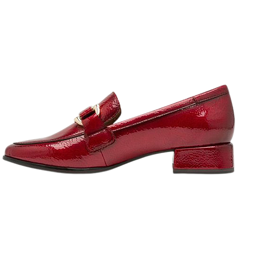 Marco Tozzi  Block Heeled Loafers - 24250-45-  Red