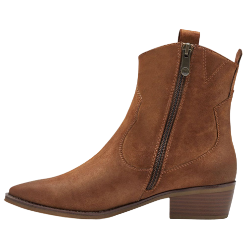 Marco tozzi ankle boots cognac best sale