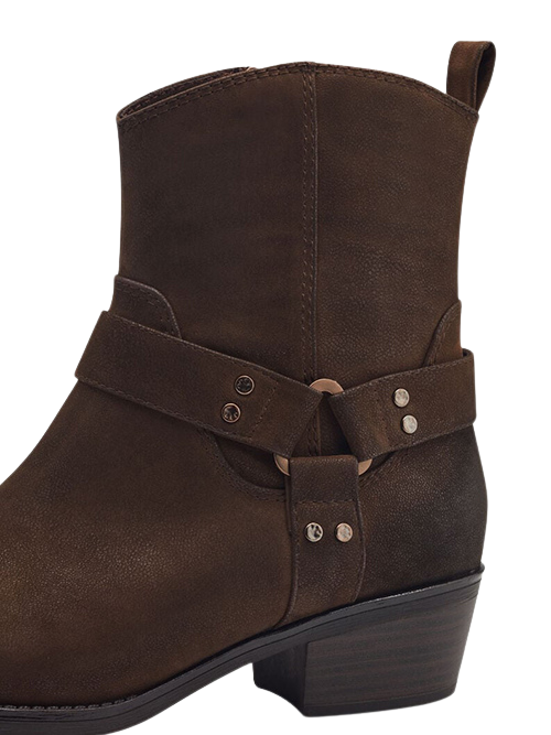 Marco Tozzi Ladies Ankle Boots - 25324-43 - Brown Nubuck