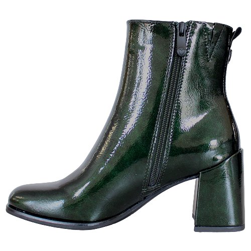 Green patent leather boots sales