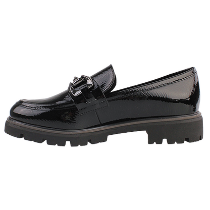 Marco Tozzi Ladies Loafers - 24700-43 - Black Patent