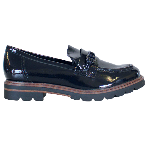 Marco Tozzi Ladies Loafers - 24704-29 - Navy/Patent