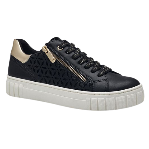 Marco Tozzi Ladies Trainers - 23701-42 - Black