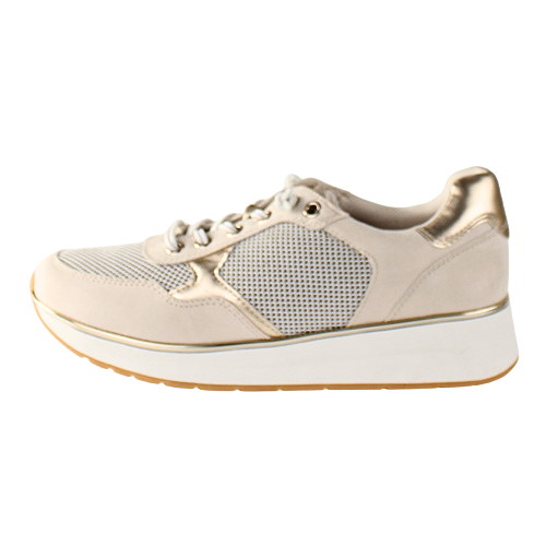 Marco Tozzi Ladies Wedge Trainers - 23731-42 - Cream/Rose