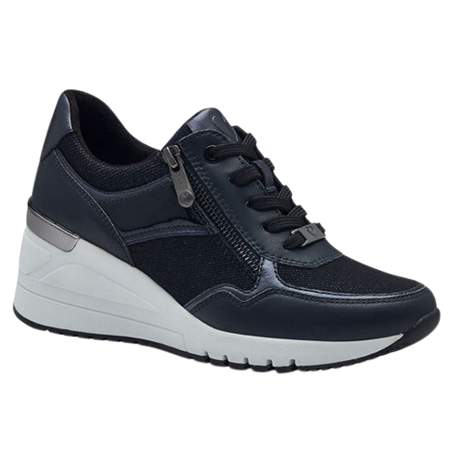 Marco Tozzi Ladies Wedge Trainers - 23743-42 - Navy