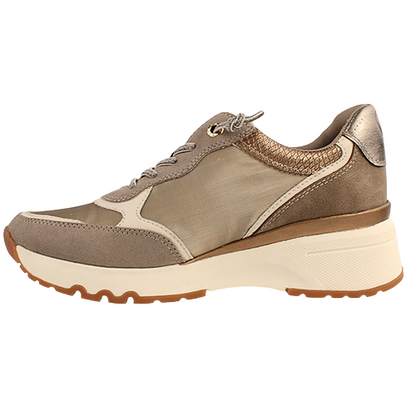 Marco Tozzi Ladies  Wedge Trainers - 23753-43 - Taupe