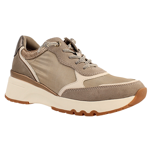 Marco Tozzi Ladies  Wedge Trainers - 23753-43 - Taupe