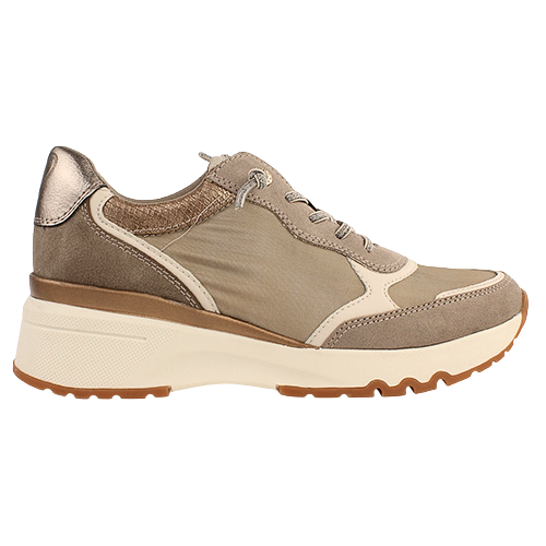 Marco Tozzi Ladies  Wedge Trainers - 23753-43 - Taupe