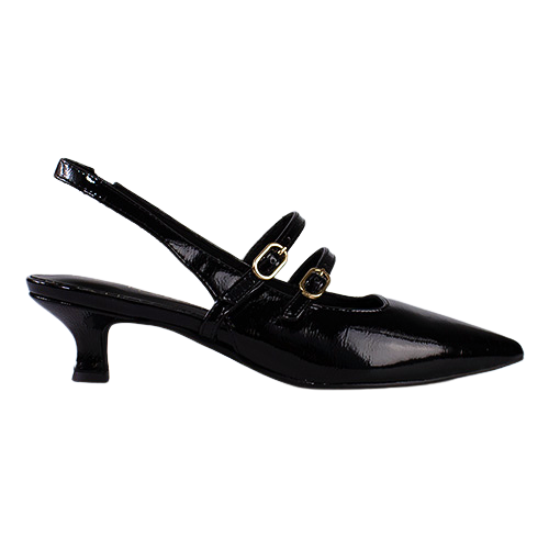 Marco Tozzi Sling Back Pumps- 29508-45 - Black Patent