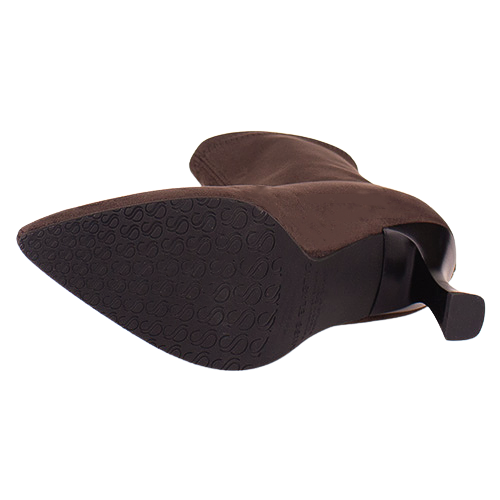 Miss Elastic  Ankle Boots - 78042 -Brown Suede