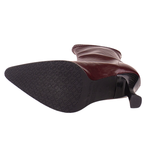 Miss Elastic Ladies Ankle Boots - 78039 - Burgundy