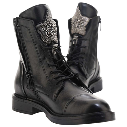 Mjus Ladies Ankle Boots - T81209 - Black/Metallic