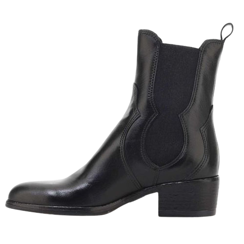 Mjus Block Heeled Chelsea Boots - L48205 - Black