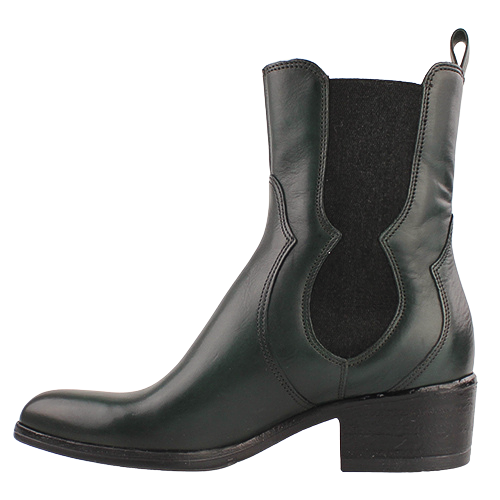 Mjus Block Heeled Chelsea Boots -  L48205 - Green