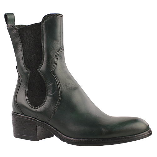 Mjus Block Heeled Chelsea Boots -  L48205 - Green