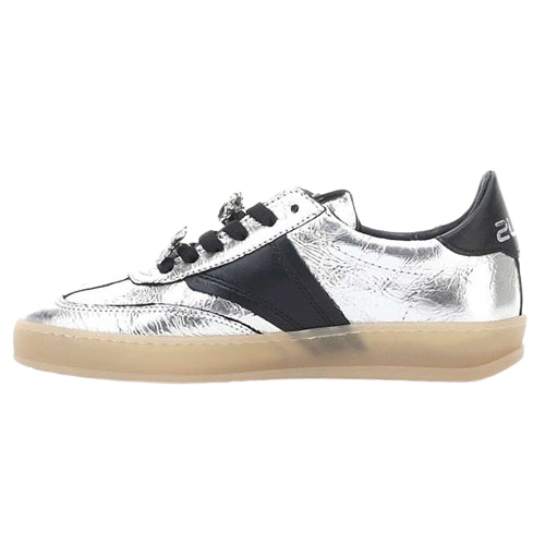 Mjus Ladies Trainers - T94101 -  Silver/Black