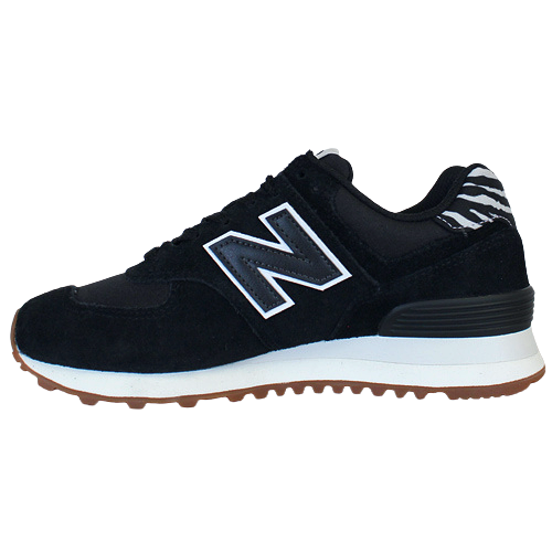 New Balance Ladies Trainers WL574Black Greenes Shoes