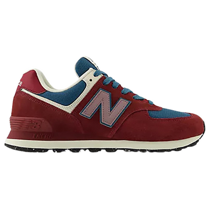 New Balance Trainers U574RBB Burgundy Blue Greenes Shoes
