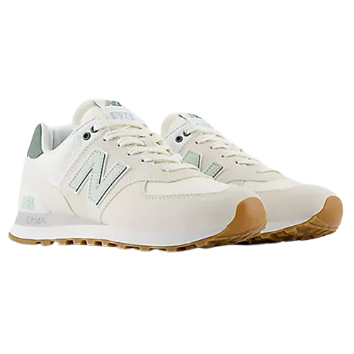 New Balance Ladies Trainers WL574CGR Beige/Green