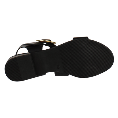 Oh! My Sandals Ladies Flat Sandals - 5333 - Black
