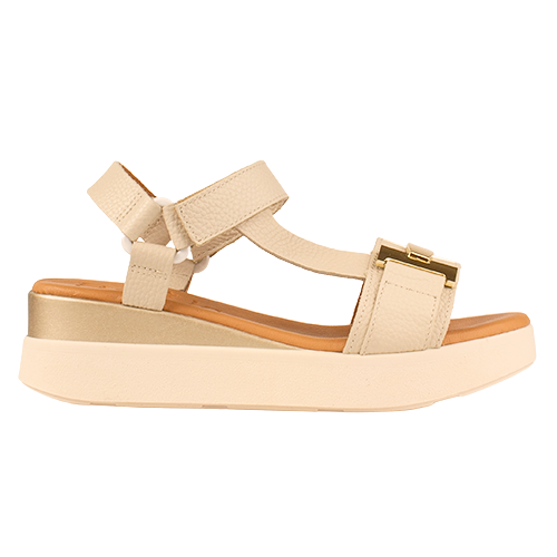 Oh! My Sandals Wedge Sandals - 5961 - Cream