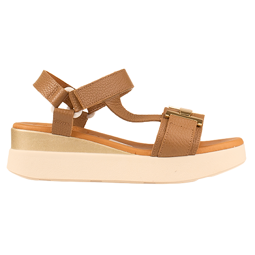 Oh! My Sandals Wedge Sandals - 5961 - Taupe