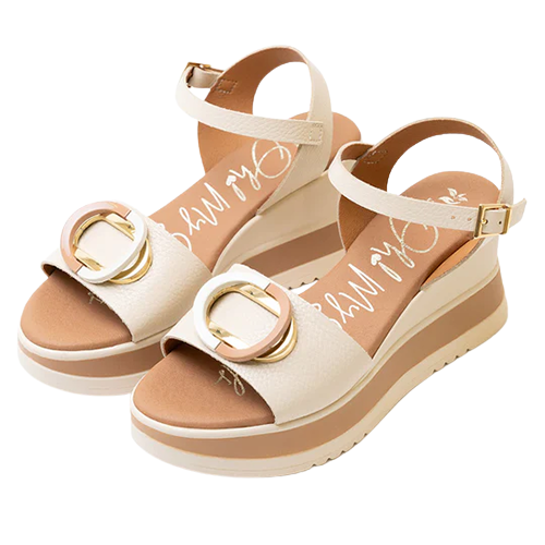 Oh! My Sandals Ladies Sandals - 5974 - Cream