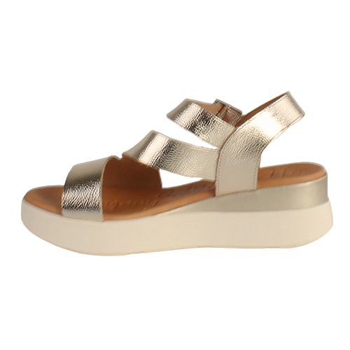 Oh My Sandals Ladies Wedge Sandals - 5417 - Gold