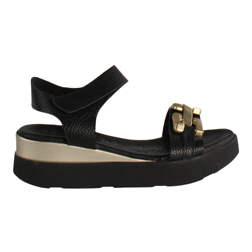 Oh My Sandals Ladies Wedge Sandals - 5419 - Black
