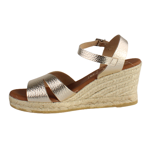 Oh My Sandals Ladies Wedge Sandals - 5480 - Champagne