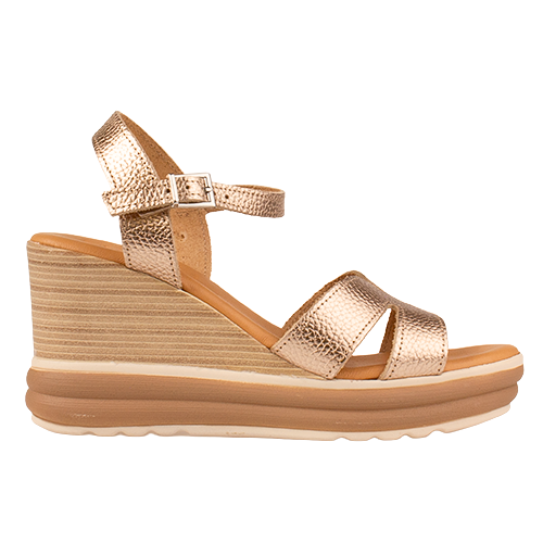 Oh! My Sandals Wedge Sandals - 5746 - Gold