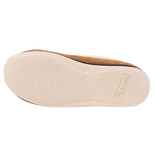 Padders Ladies Wide Fit  Slippers - Repose - Taupe