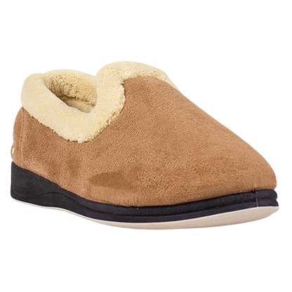 Padders Ladies Wide Fit  Slippers - Repose - Taupe