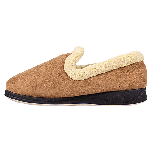 Padders Ladies Wide Fit  Slippers - Repose - Taupe