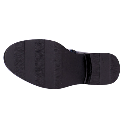 Patrizio Como Block Heeled Ankle Boots - Lanciano  - Black Patent