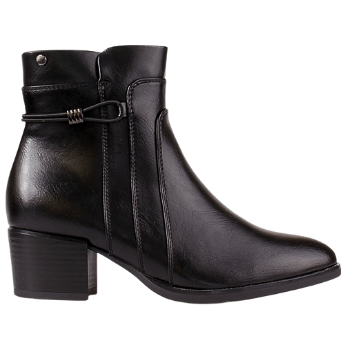 Patrizio Como Block Heeled Ankle Boots - Birago - Black
