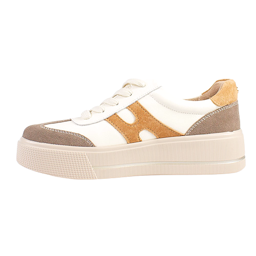 Patrizio Como Ladies Platform Trainers - Cremona - Cream
