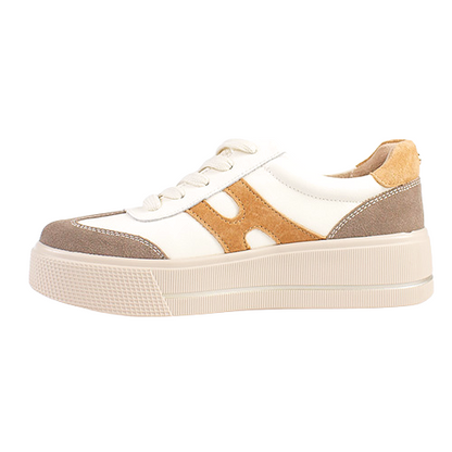 Patrizio Como Ladies Platform Trainers - Cremona - Cream