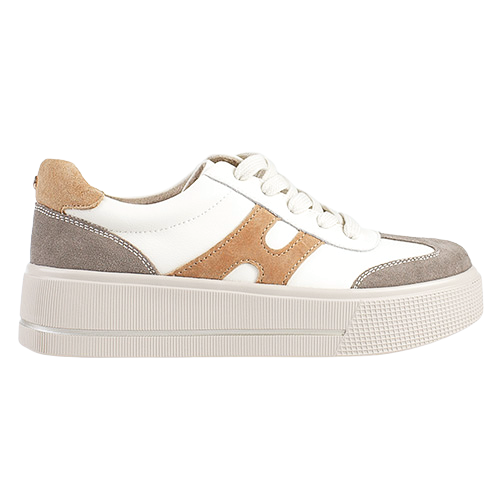 Patrizio Como Ladies Platform Trainers - Cremona - Cream