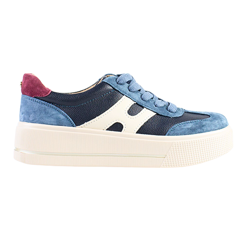 Patrizio Como Ladies Platform Trainers - Cremona - Navy