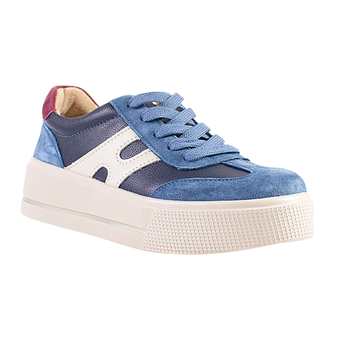 Patrizio Como Ladies Platform Trainers - Cremona - Navy