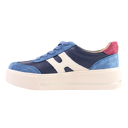 Patrizio Como Ladies Platform Trainers - Cremona - Navy