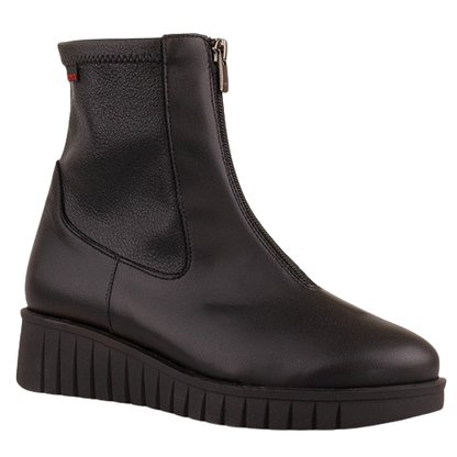 Pepes Ladies  Wedge Ankle Boots - 21651 Sarah - Black