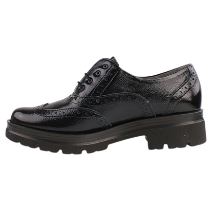 Pitillos Ladies Brogues - 10098 -  Black Patent